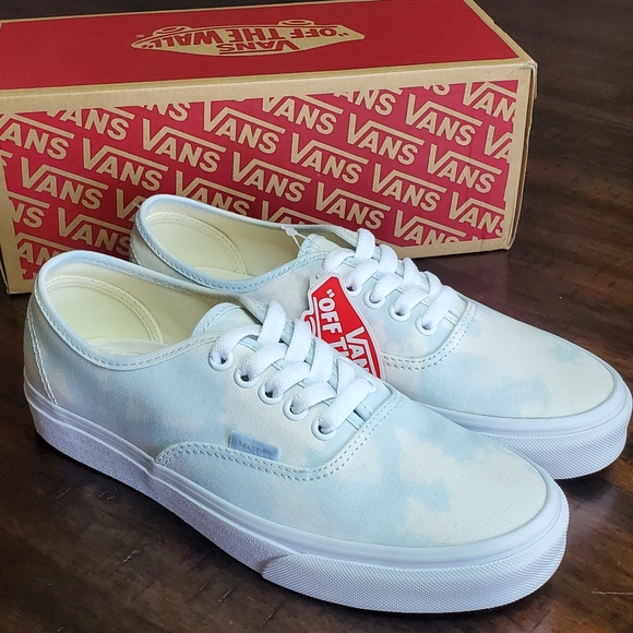 Vans Authentic Bleach Wash Ballad Blue Women Size 8, Men Size 6.5 - Picture 4 of 10